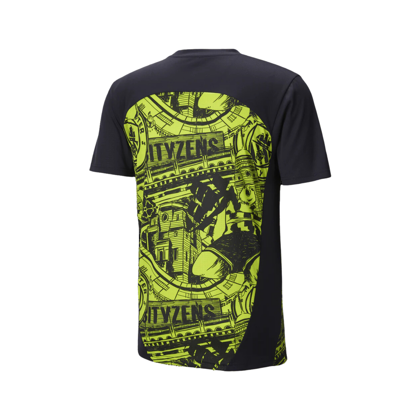 Manchester City Pre-Match Shirt 24/25 - Yellow Glow/Magic Blue