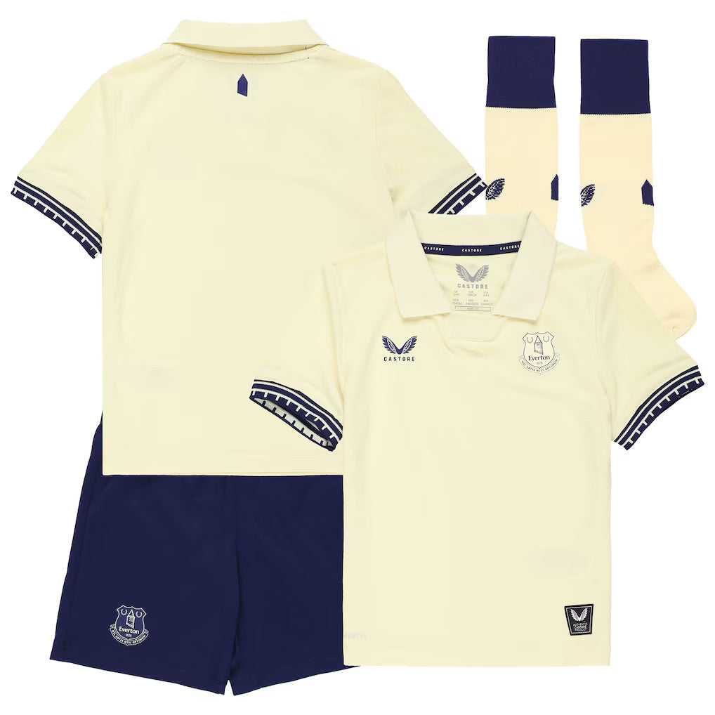 2025-26 Everton Away Kids Kit