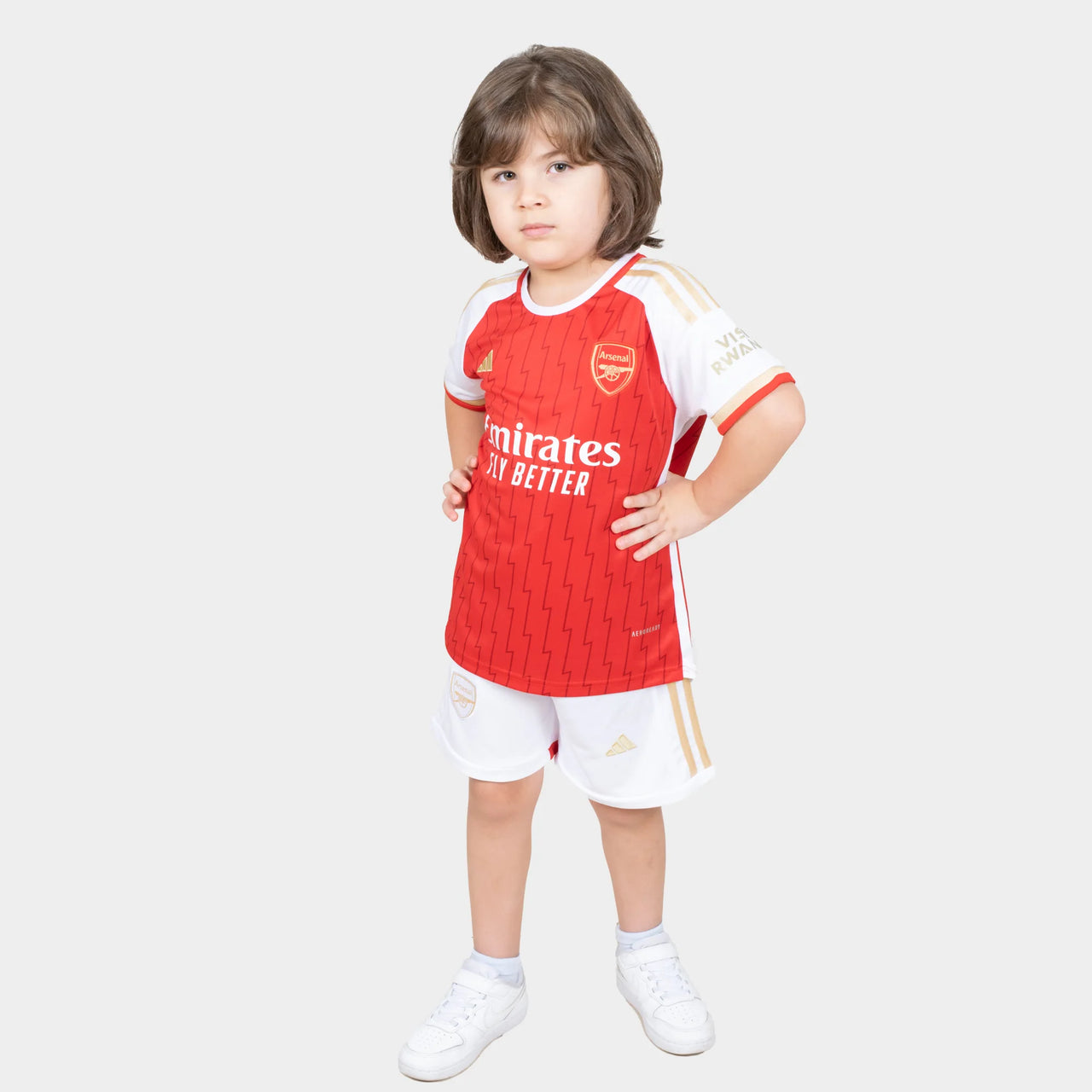 Arsenal Kids Football Kit 2023/24 Red Home