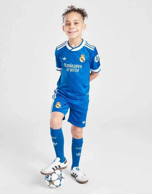 2025/26 Real Madrid Kids Football Kit Third