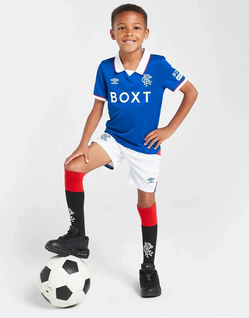 2025-26 Rangers FC Home Kids Kit