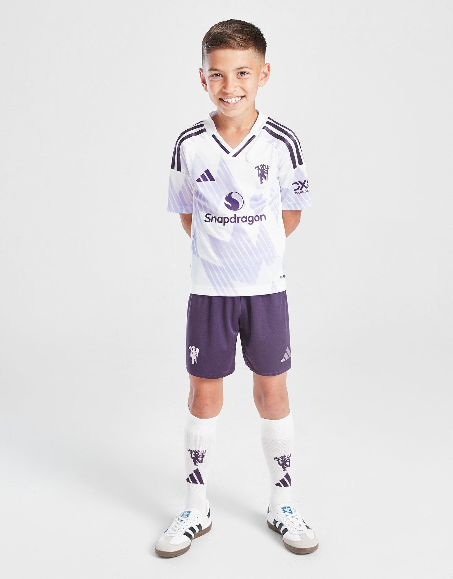 2025-26 Manchester United Away Kids Football Kit