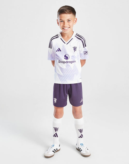 2025-26 Manchester United Away Kids Football Kit