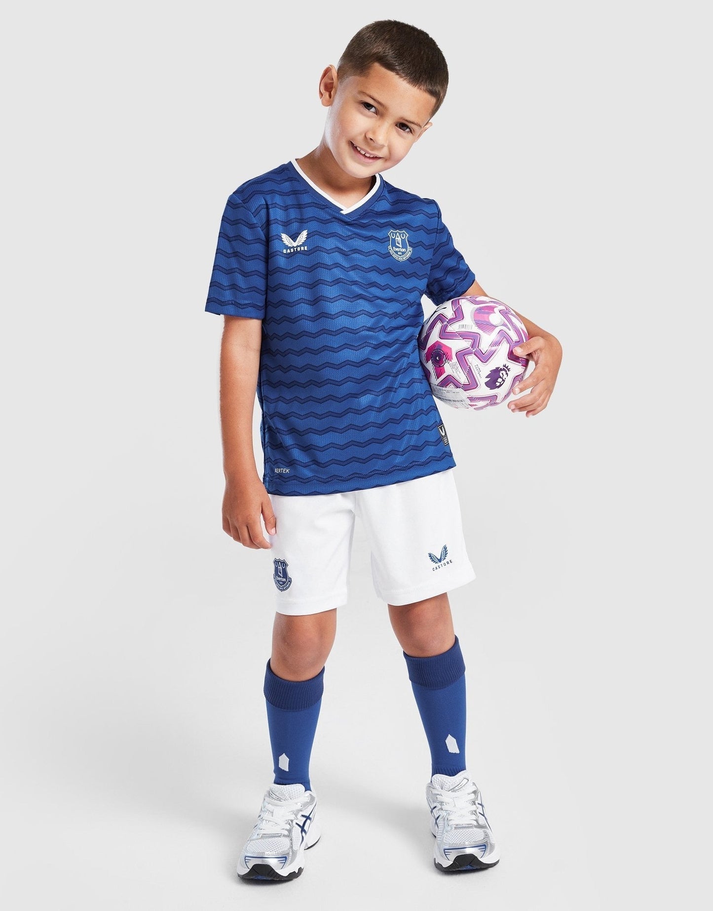 2025-26 Everton Home Kids Football Kit