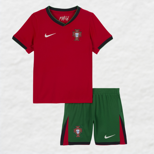 (KIDS) Portugal Euros 2024 Home Shirt