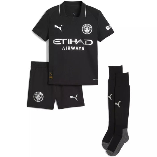 2025/26 Manchester City Away Kids Kit