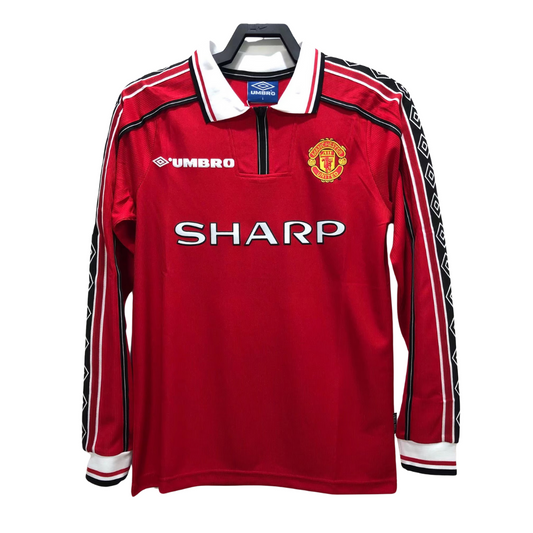 1998/1999 Manchester United Retro Shirt - Long Sleeve Home