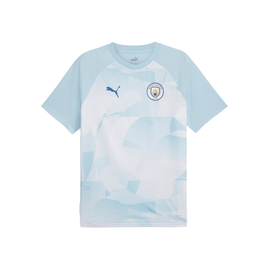 Manchester City Pre-Match Kids Shirt - Silver Sky/Lake Blue