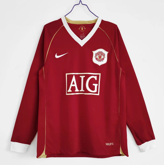 Manchester United Retro Shirt 2006/2007 - Long Sleeve Home