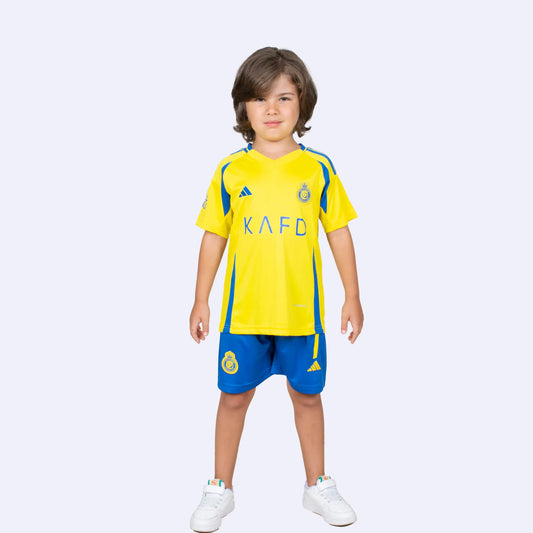 Ronaldo Kids Football Kit - Al Nassr - Yellow 2025 Home
